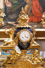 Reloj de sobremesa Francés en bronce dorado - S.XIX