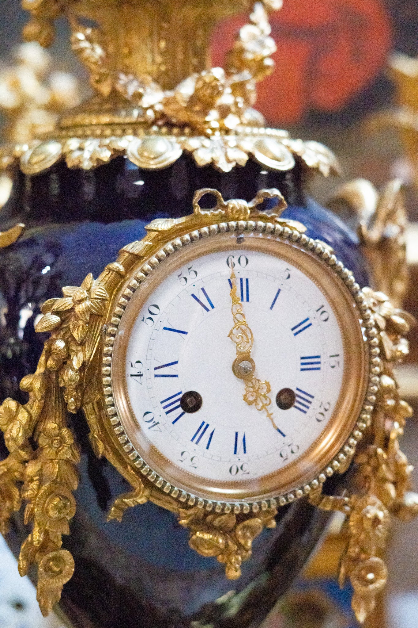 Reloj de sobremesa Francés en bronce dorado - S.XIX