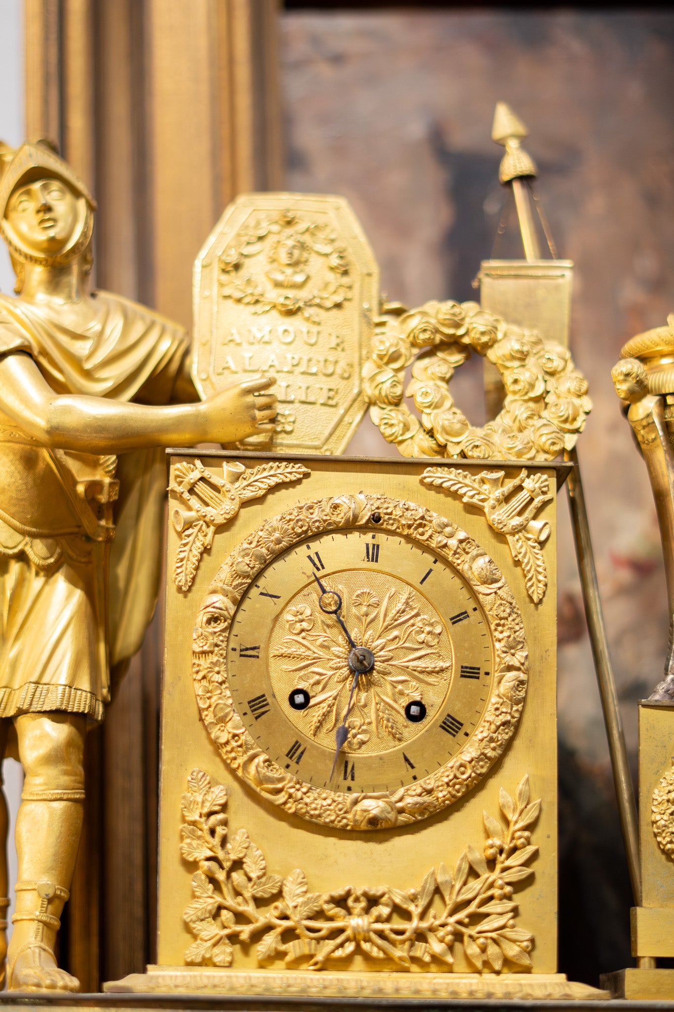 Reloj Imperio Francés en Bronce Dorado – 1810