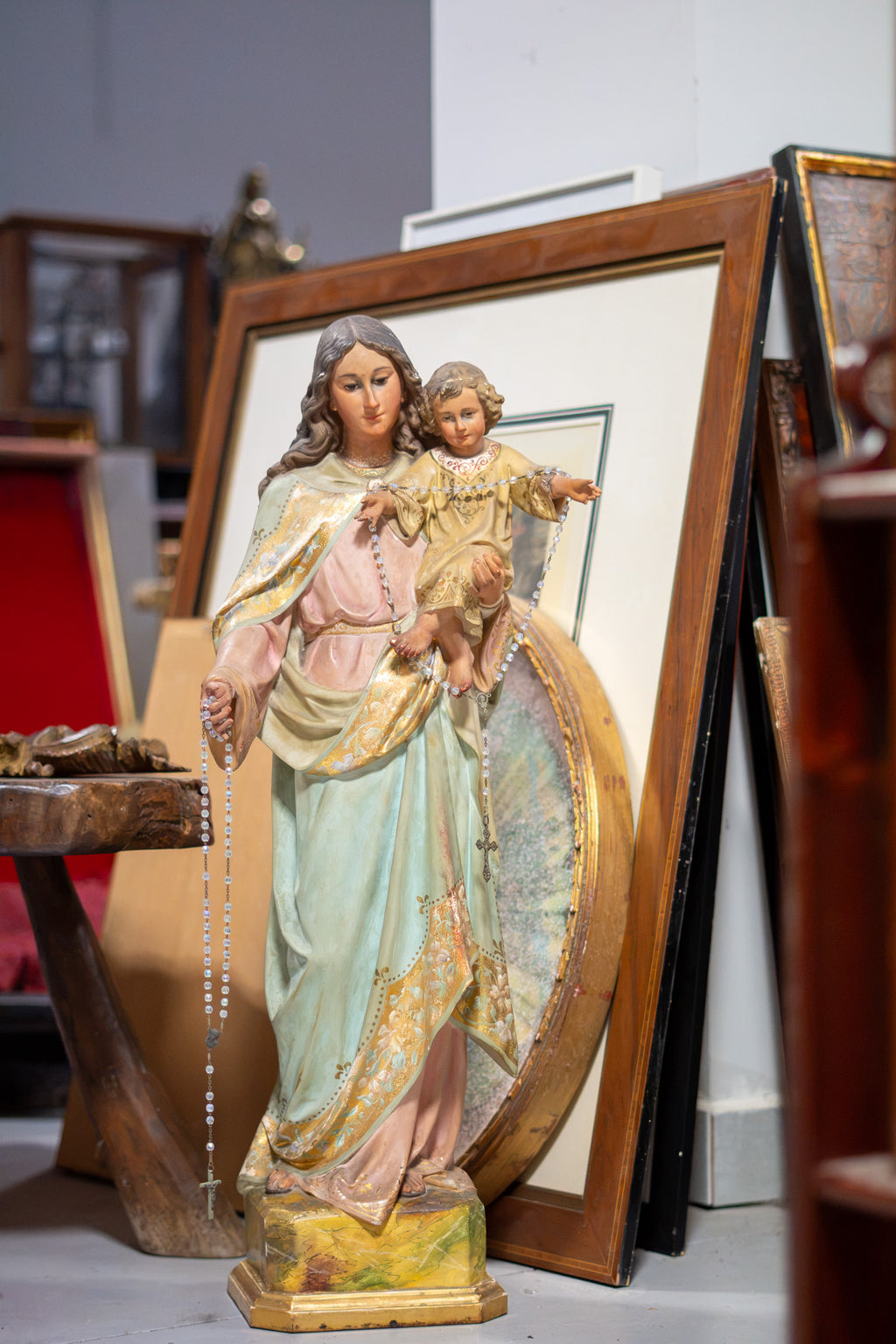 Virgen del Rosario con el Niño – Olot, S.XX