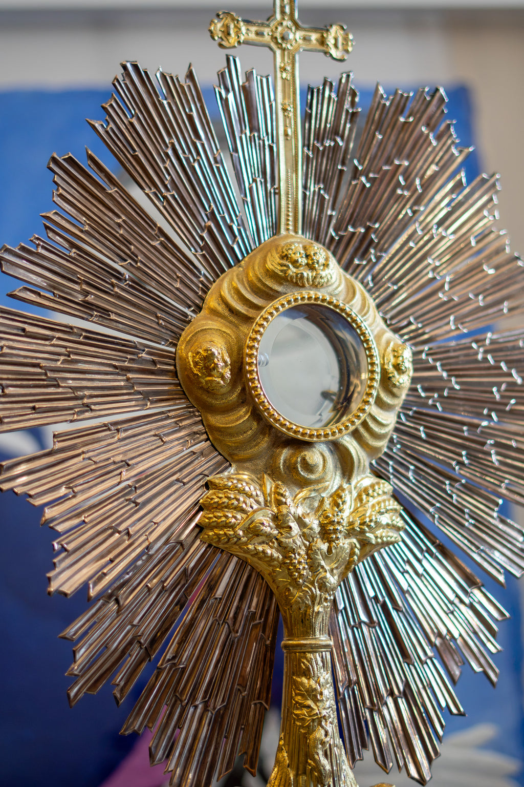 Custodia francesa en plata vermeil – Siglo XIX