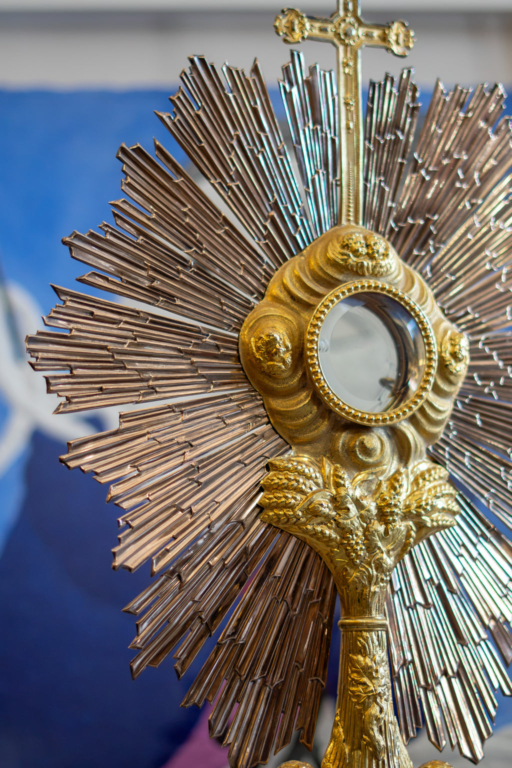 Custodia francesa en plata vermeil – Siglo XIX