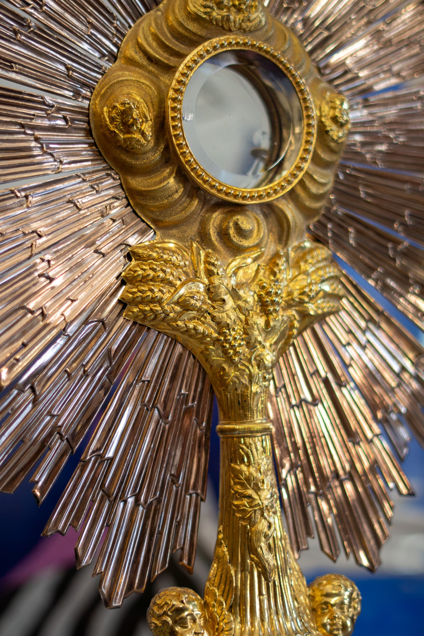 Custodia francesa en plata vermeil – Siglo XIX