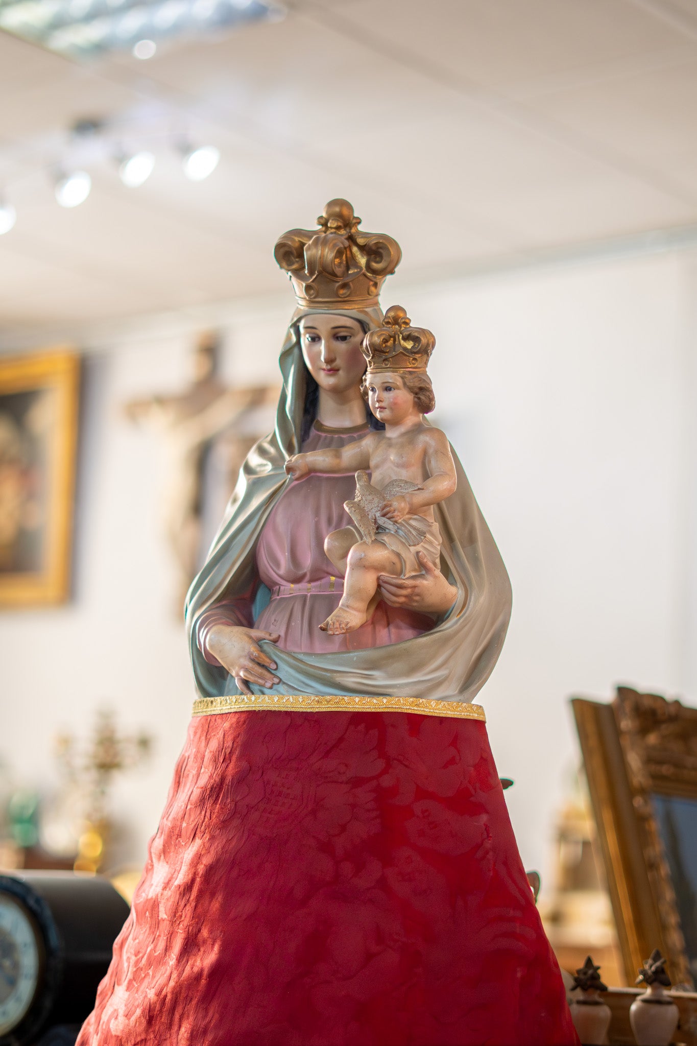 Escultura Virgen del Pilar Olot S.XX