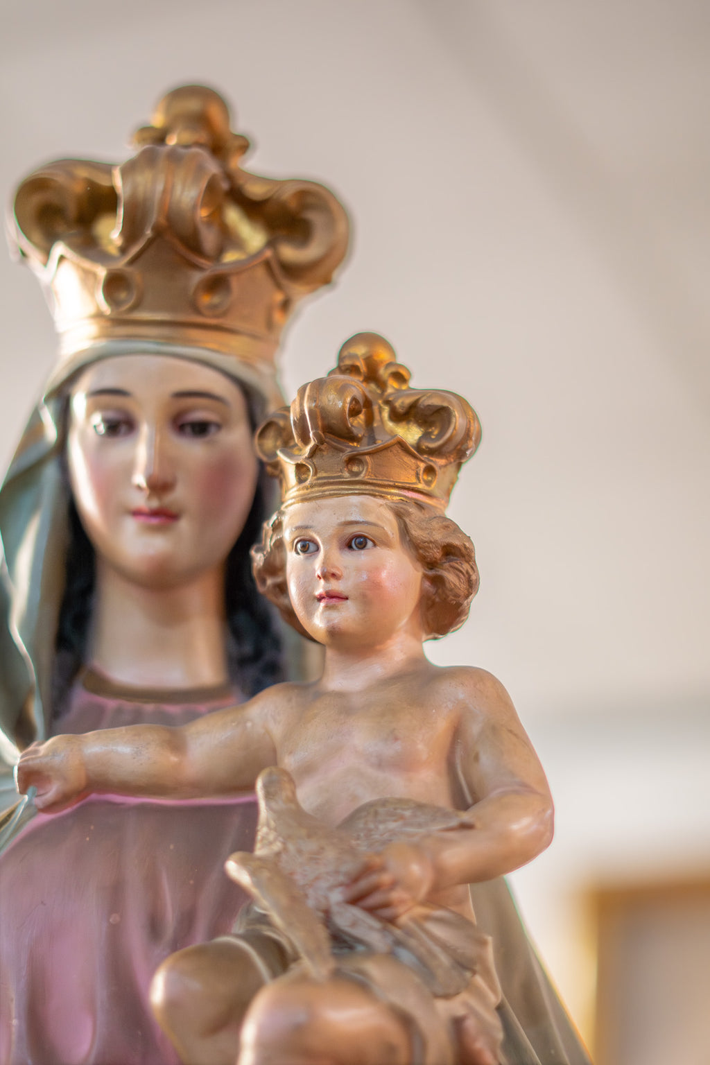 Escultura Virgen del Pilar Olot S.XX