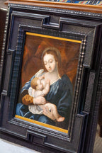 Pintura Virgen con El Niño S.XVII