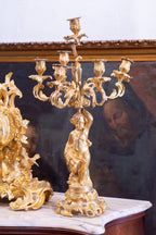 Reloj Francés de Bronce con guarnición S.XIX