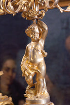 Reloj Francés de Bronce con guarnición S.XIX