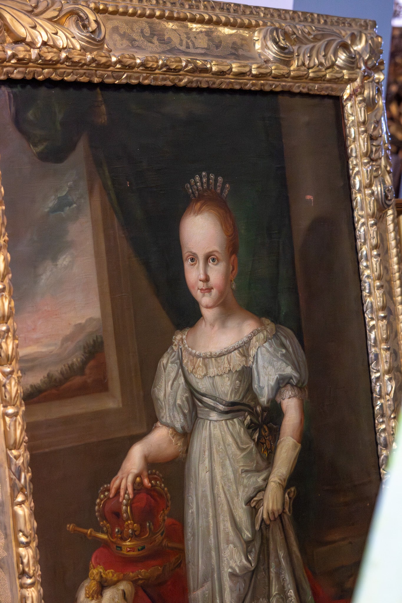 Retrato Isabel II Escuela Valenciana S.XIX