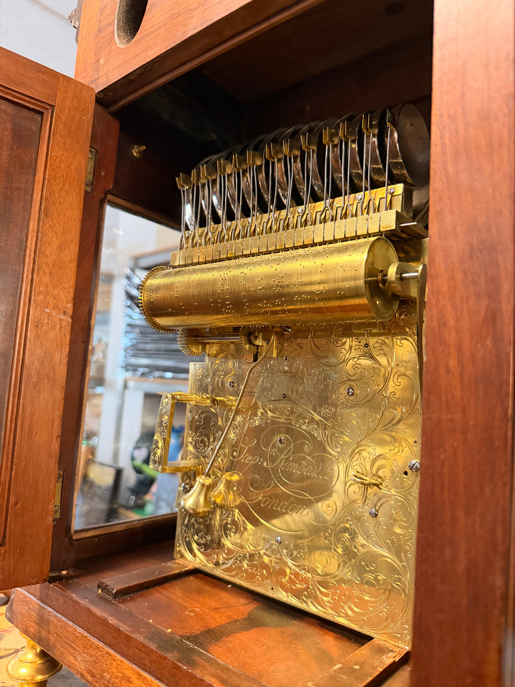 Reloj inglés musical del S.XVIII – Stephen Rimbault