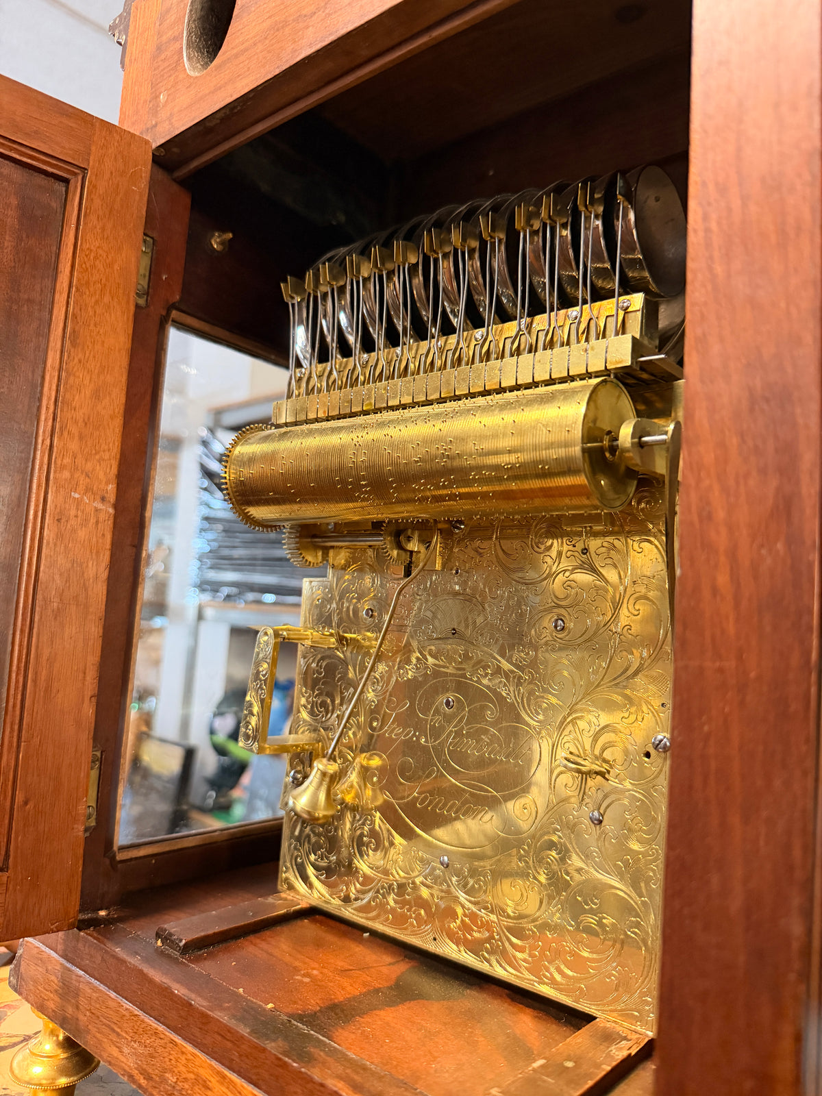Reloj inglés musical del S.XVIII – Stephen Rimbault
