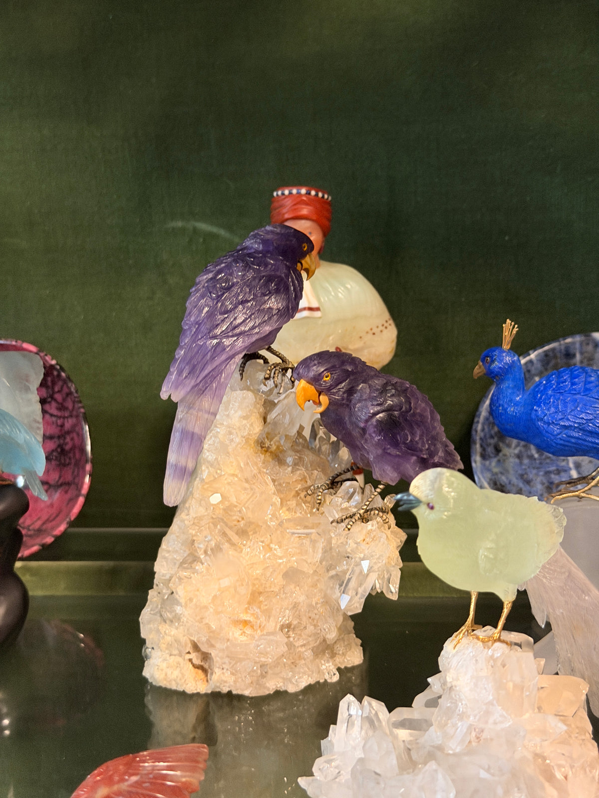Colección de animales y aves en piedras semipreciosas – Idar-Oberstein, Alemania, S.XIX-XX