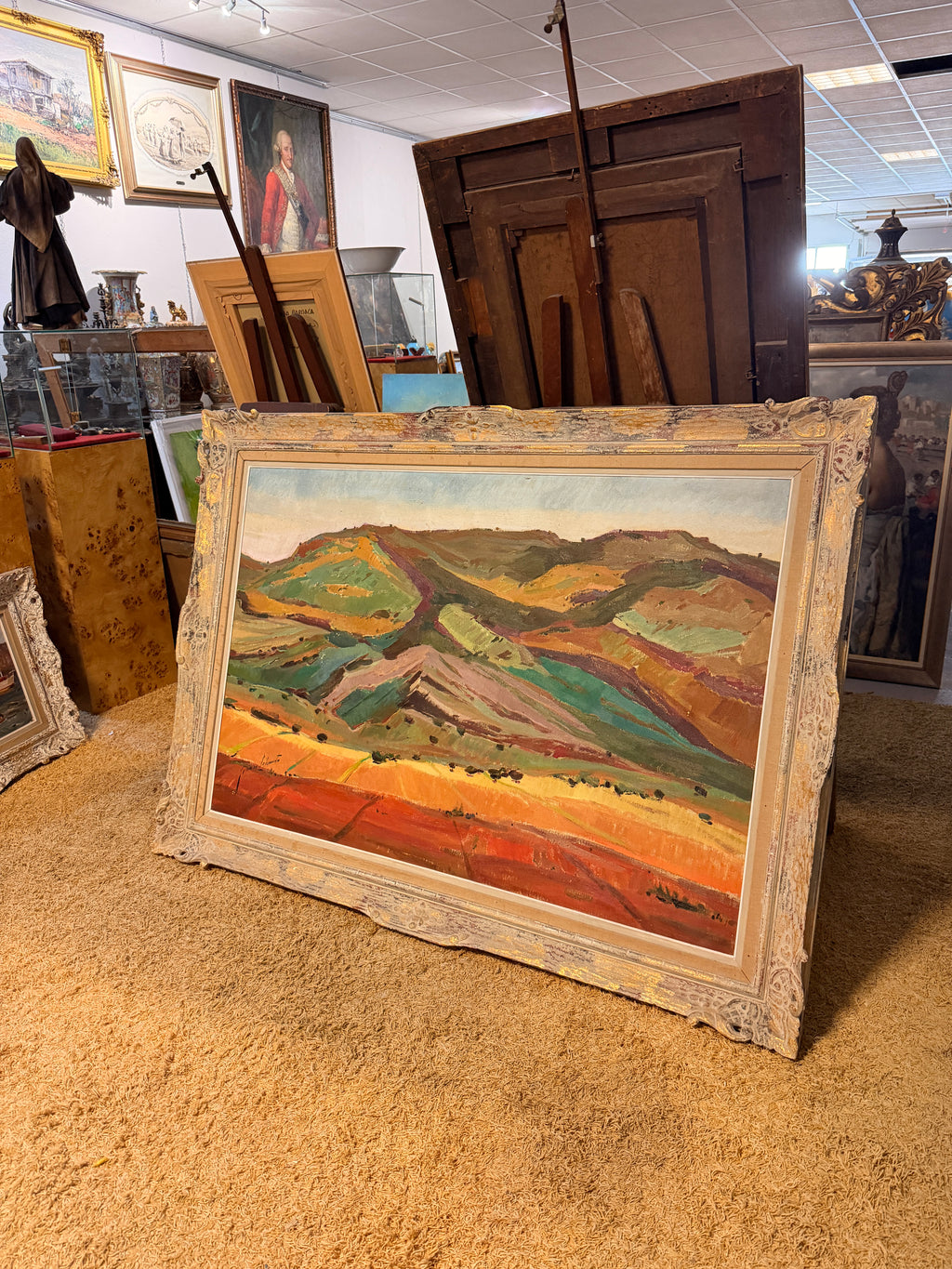 Pintura de vanguardia valenciana del S.XX – Paisaje de montañas, Genaro Lahuerta