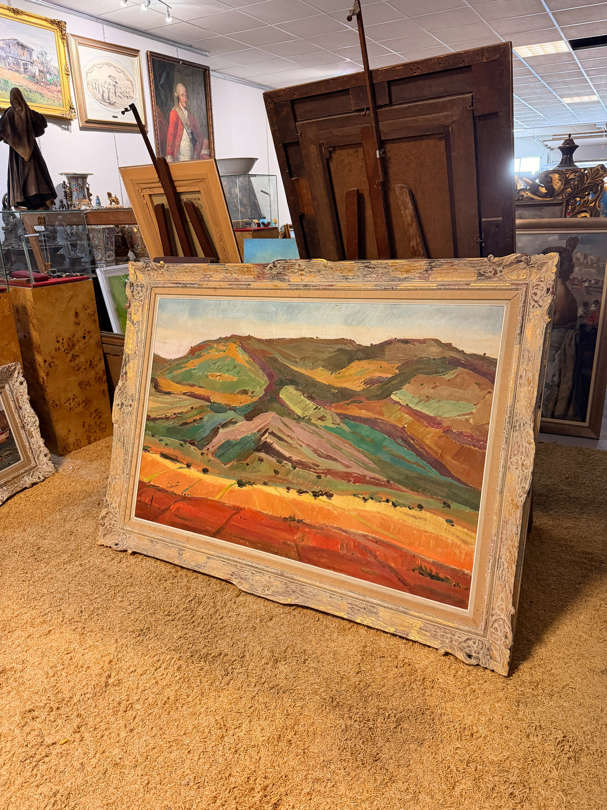 Pintura de vanguardia valenciana del S.XX – Paisaje de montañas, Genaro Lahuerta