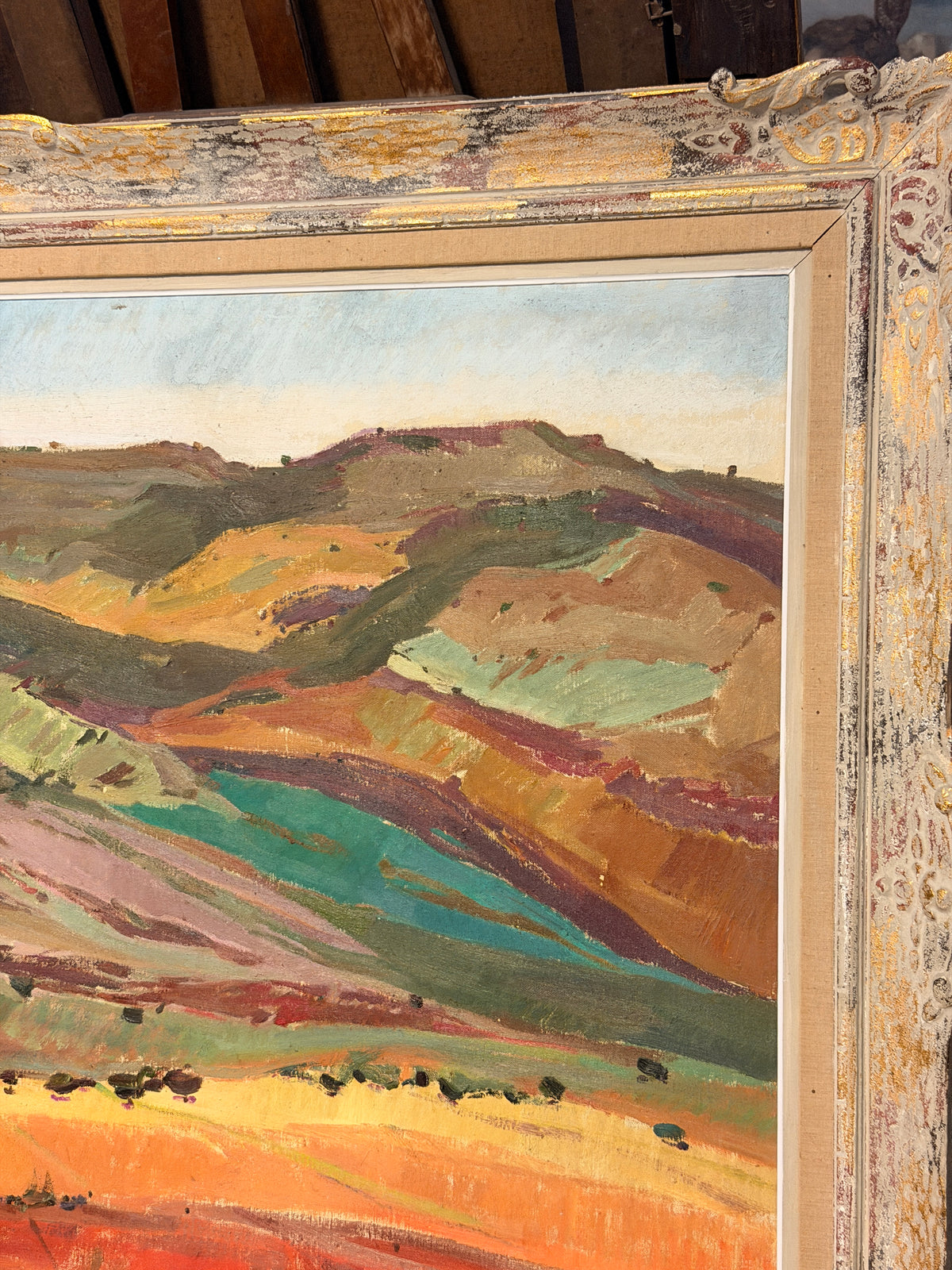 Pintura de vanguardia valenciana del S.XX – Paisaje de montañas, Genaro Lahuerta